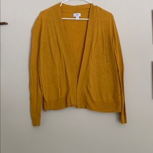 Old Navy Yellow Cardigan